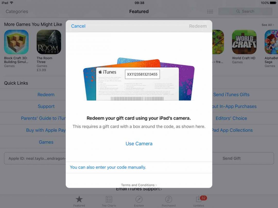Redeeming an iOS promo code - ARABIC ONLINE