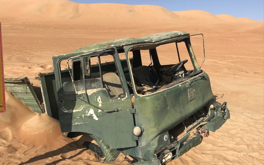 Driving in the desert